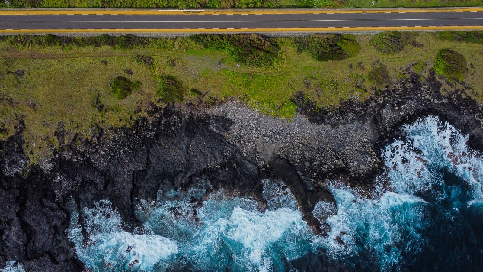 Littoral de La Réunion vu du ciel